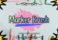 Marker Brush Font - Featured Image
