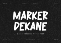 Marker Dekane Font - Featured Image
