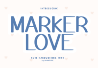 Marker Love Font - Featured Image