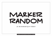 Marker Random Font - Featured Image