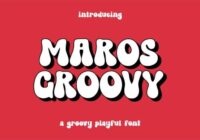 Maros Groovy Font - Featured Image