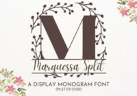 Marquessa Split Monogram Font - Featured Image