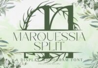 Marquessia Split Monogram Font - Featured Image