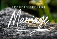 Marriage Font - Featured Image