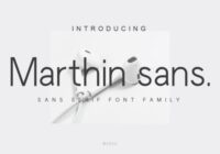 Marthin Sans Font - Featured Image