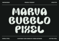 Marva Bubblo Pixel Font - Featured Image