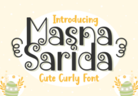 Masna Sarida Font - Featured Image