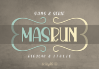 Masrun Font - Featured Image