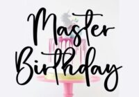 Master Birthday Font - Featured Image