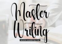 Master Writing Font - Featured Image