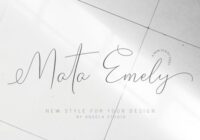 Mata Emely Font - Featured Image