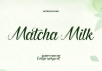 Matcha Milk Font - Featured Image