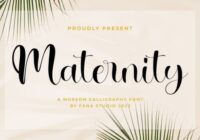 Maternity Font - Featured Image