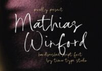 Mathias Winford Font - Featured Image