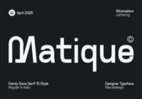 Matique Font - Featured Image
