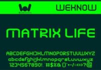 Matrix Life Font - Featured Image