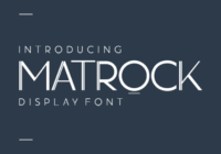 Matrock Font - Featured Image