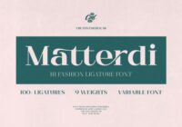 Matterdi Font - Featured Image