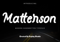 Matterson Font - Featured Image