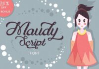 Maudy Script Font - Featured Image