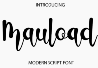Mauload Font - Featured Image