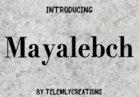 Mayalebch Font - Featured Image