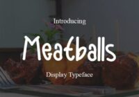 Meatballs Font - Featured Image