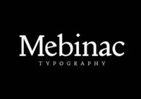 Mebinac Regular Font - Featured Image