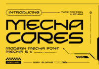 Mecha Cores Font - Featured Image