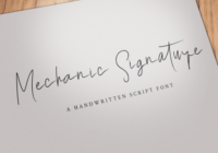 Mechanic Signature Font - Featured Image