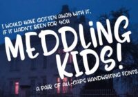 Meddling Kids Font - Featured Image