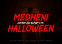 Medheni Halloween Font - Featured Image