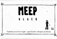 Meep Black Font - Featured Image