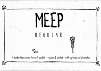Meep Regular Font - Featured Image
