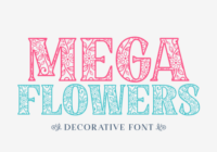 Mega Flowers Font - Featured Image