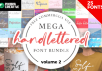 Mega Handlettered Vol. 2 Font - Featured Image