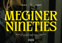 Meginer Nineties Font - Featured Image