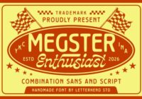 Megster Enthusiast Font - Featured Image