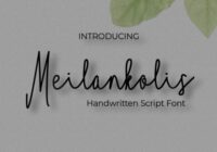 Meilankolis Font - Featured Image