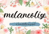 Melancolise Font - Featured Image