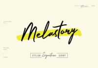 Melastory Script Font - Featured Image