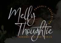 Melly Thoughtie Font - Featured Image