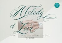Melody of Love Font - Featured Image