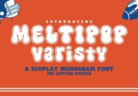 Meltipop Varsity Font - Featured Image