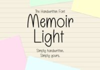 Memoir Light Font - Featured Image
