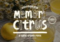 Memori Citrus Font - Featured Image