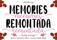 Memories Remontada Font - Featured Image