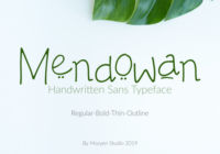 Mendowan Family Font - Featured Image