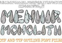 Menhir Monolith Font - Featured Image