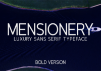 Mensionery Bold Font - Featured Image